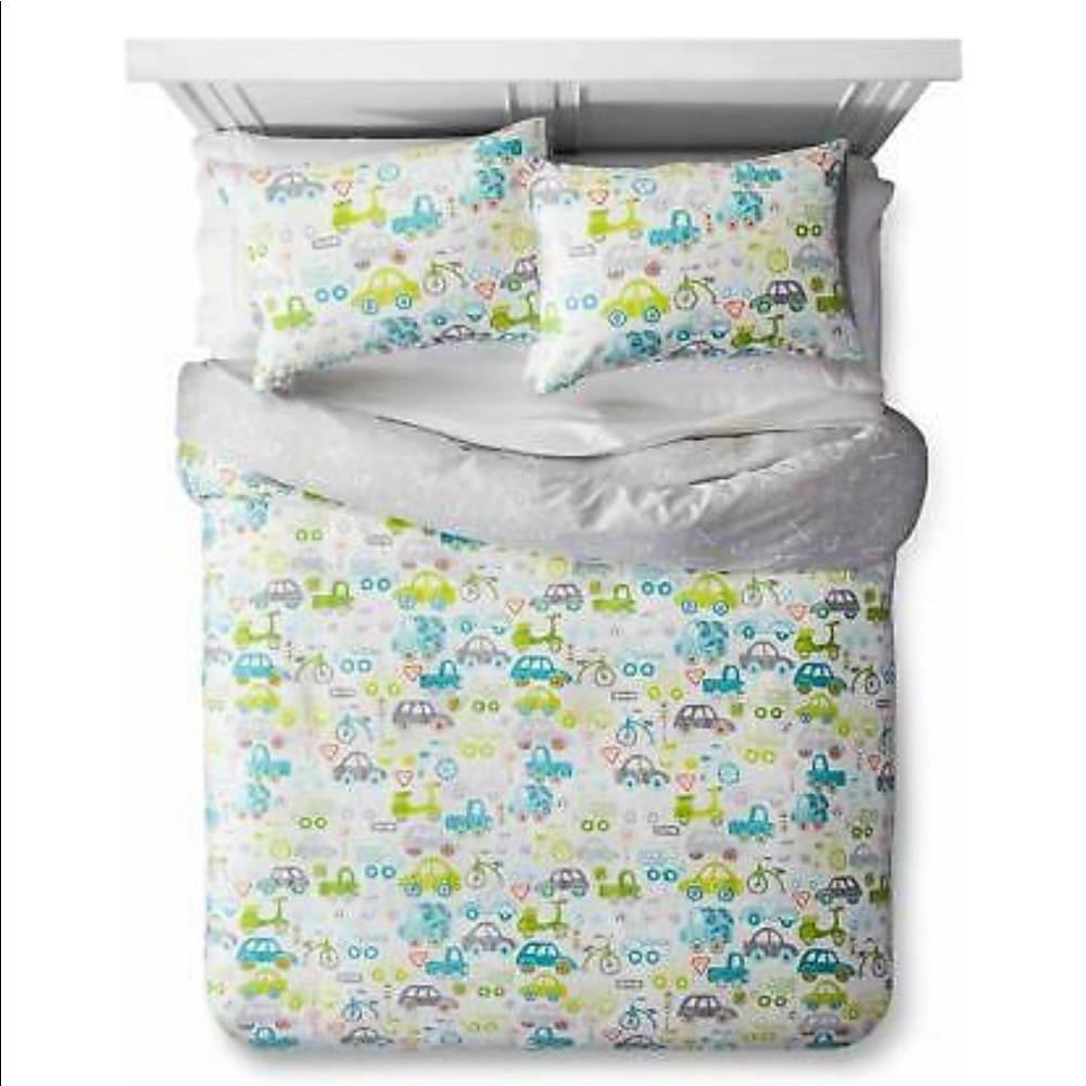 NEW QUEEN/FULL. 3 piece DUVET SET On The Road